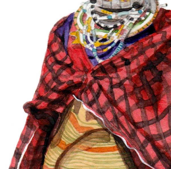 Melissa Damour, Maasai lady, close up