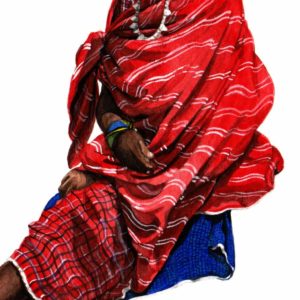 Melissa Damour, Maasai hunter, close up 2