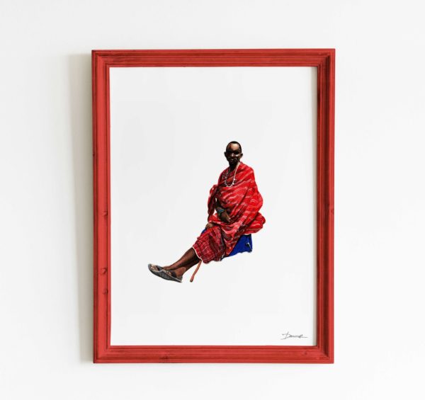Melissa Damour, Maasai hunter, frame