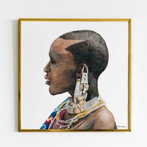 Melissa Damour, Maasai portrait, frame